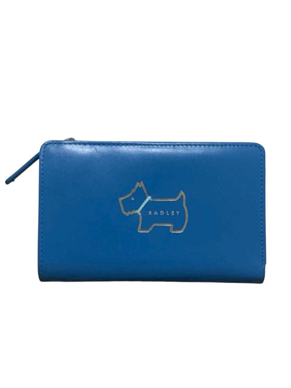 Radley London Heritage Dog Scottie Blue  Snap Closure Small Wallet - Like New